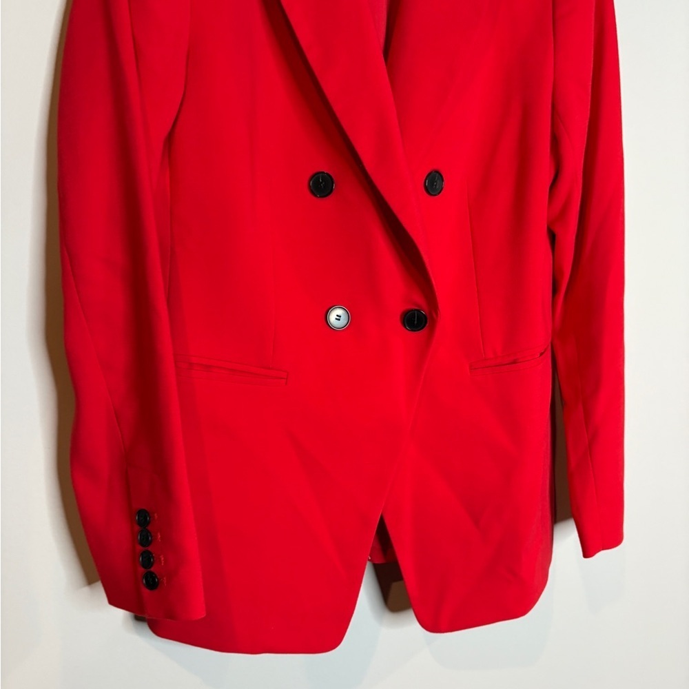 Loft Red 2 Button Blazer Jacket - image 2